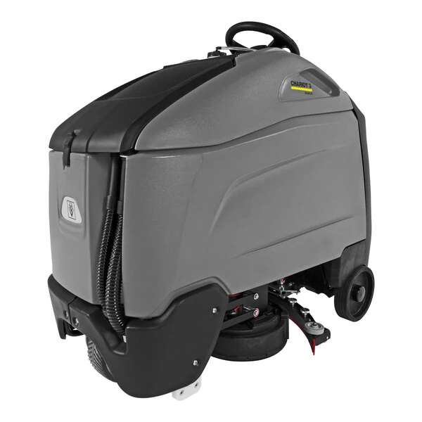 Karcher Chariot™ 3 iScrub 26 1.008-114.0 26" Cordless Stand-On Disc Floor Scrubber with (3) 234 Ah AGM Batteries, On-Board Charger, Pad Driver, and Chemical Metering - 25 Gallon, 36V, 300 RPM