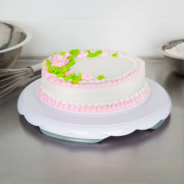 Wilton 191005635 12" Revolving Plastic Cake Stand / Turntable