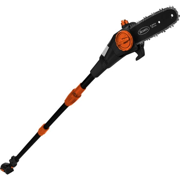 Scotts 8" Cordless Pole Saw with 112" Telescoping Pole and 2.0 Ah Battery and Fast Charger LPS40820S - 20V
