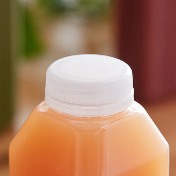 Clear Tamper-Evident Cap for Juice Bottles - 2,500/Case