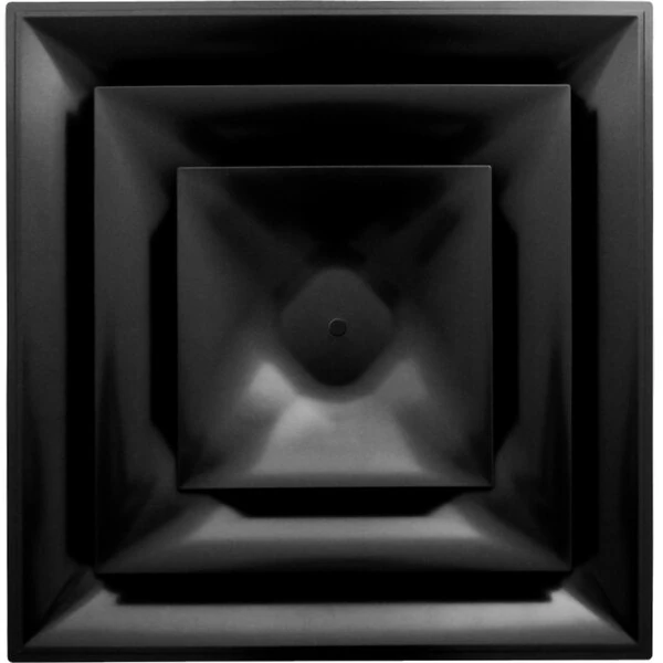 American Louver Company Stratus Black Cone Diffuser with 12" Neck STR-C-12BK