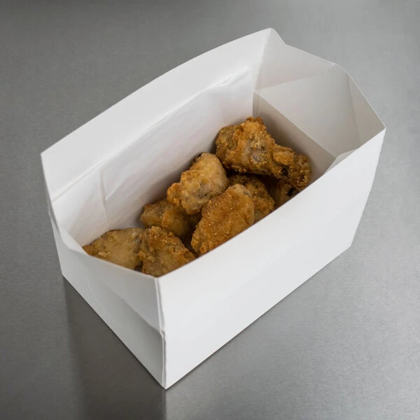 Southern Champion 7" x 4 1/2" x 2 3/4" White Take Out Lunch / Snack / Chicken Box - 500/Case