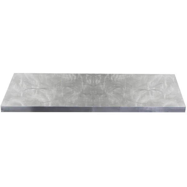 TableCraft Caterware CW22235 20 Gauge Random Swirl Stainless Steel Cover for 6' Table - 72 3/8" x 30 3/8"