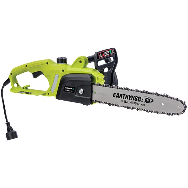 Earthwise 14" Corded Electric Chainsaw CS33114 - 120V, 60Hz, 9 Amp, 6200 RPM