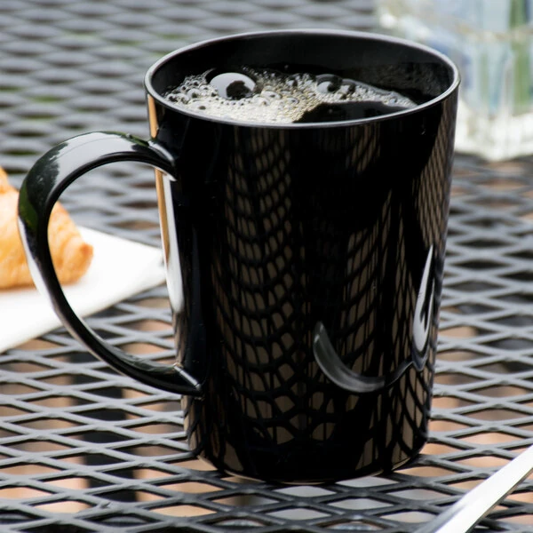 Carlisle 4306803 12 oz. Black Tritan™ Mug - 12/Case