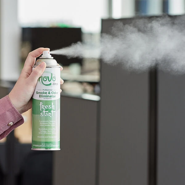 Noble 10 oz. Fresh Start Ready-to-Use Smoke & Odor Eliminator Air Freshener - 12/Case