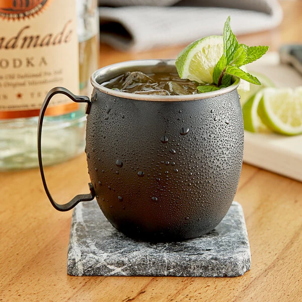 Acopa Alchemy 16 oz. Customizable Black Moscow Mule Mug - 12/Pack
