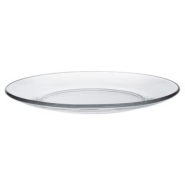 Duralex Lys 9 1/4" Clear Glass Dinner Plate - 24/Case