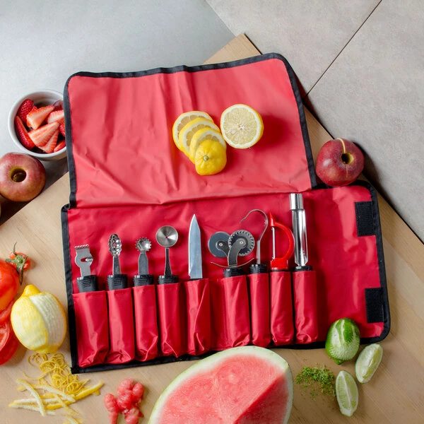 TableCraft E5600-9 FirmGrip 9 Piece Garnishing Kit