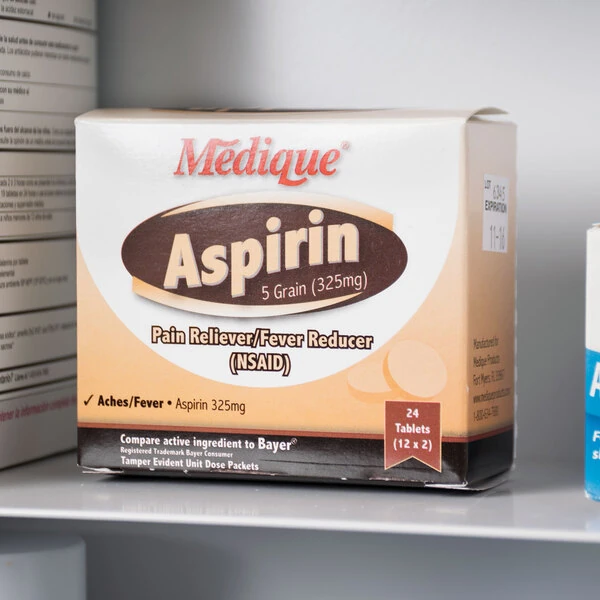 Medique 11664 Aspirin Tablets - 24/Box