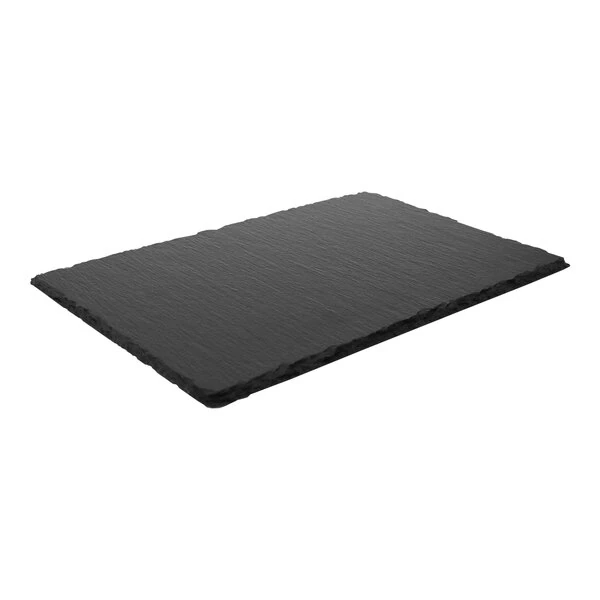 Franmara 11 7/8" x 7 7/8" Rectangle Slate Cheese Tray - 4/Case