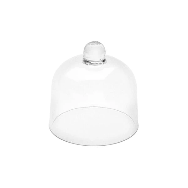 American Metalcraft Lift 3 3/8" Clear Polycarbonate Dome Cover / Cloche LFTD3