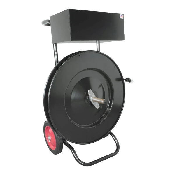 Encore Packaging Premium Mobile Oscillated-Wound Strapping Dispenser EP-3100