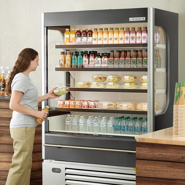 Beverage-Air VMHC-18-1-G VueMax 52" Gray Air Curtain Merchandiser