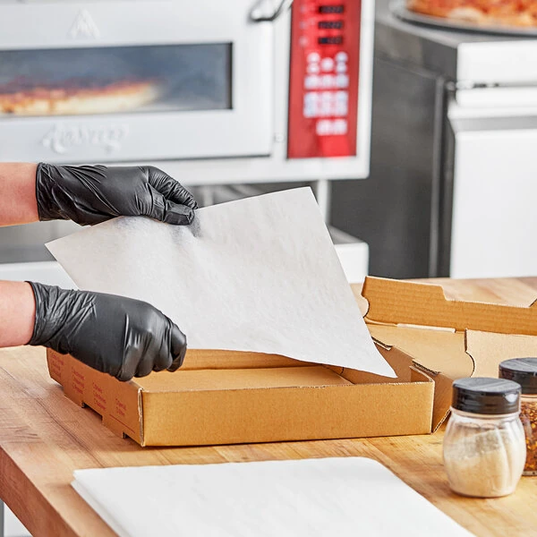 Choice 10" x 10" Quilon® Coated Pizza Box Liner - 1,000/Pack