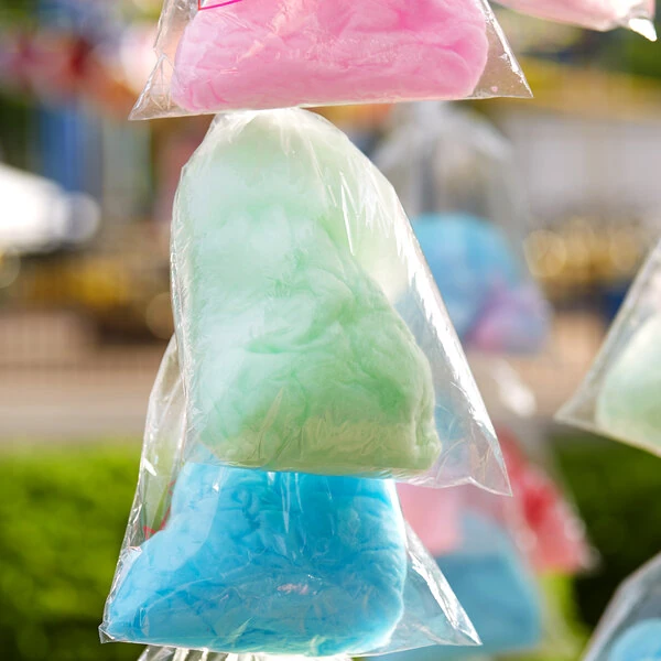 Carnival King 3803064 11 1/2" x 18 1/2" Quick Pak Cotton Candy Bag - 1,000/Case