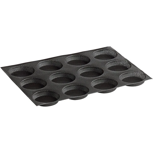 Sasa Demarle Flexipan Air® SF-2006 Silicone 12 Compartment Bread Mold - 2 1/4" x 2 1/4" x 3/4" Cavities
