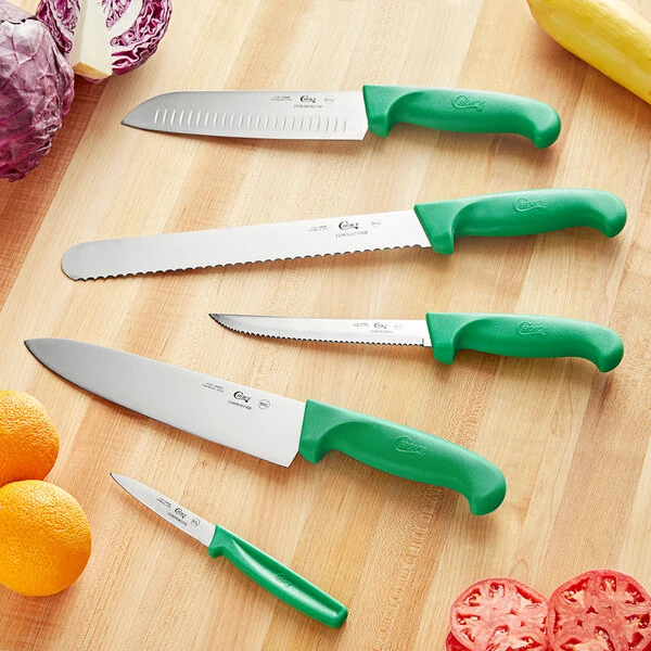 Choice 5-Piece Knife Set with Green Handles