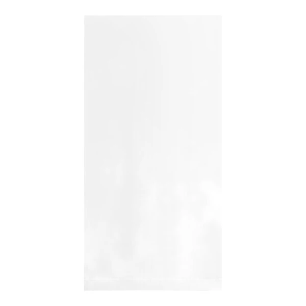 Lavex 5" x 18" 1 Mil Clear Flat Polyethylene Bag - 1,000/Case