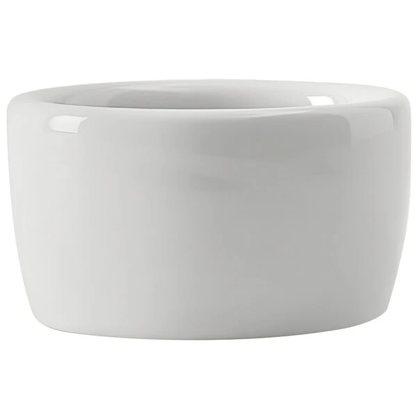 Tuxton BEX-0203 2 oz. Eggshell China Pipkin - 48/Case