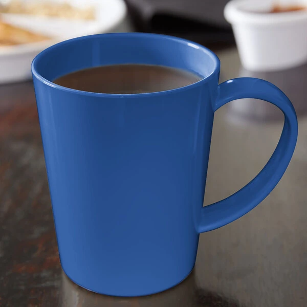 Carlisle 4306814 12 oz. Ocean Blue Tritan™ Mug - 12/Case