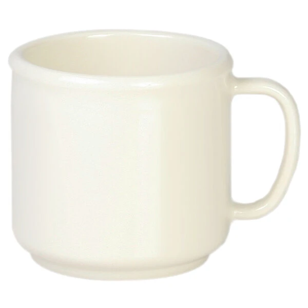 Thunder Group CR9035V 10 oz. Ivory Melamine Mug - 12/Pack