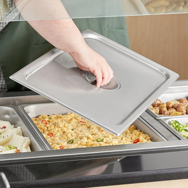 Vigor Full Size Solid Stainless Steel Steam Table / Hotel Pan Cover