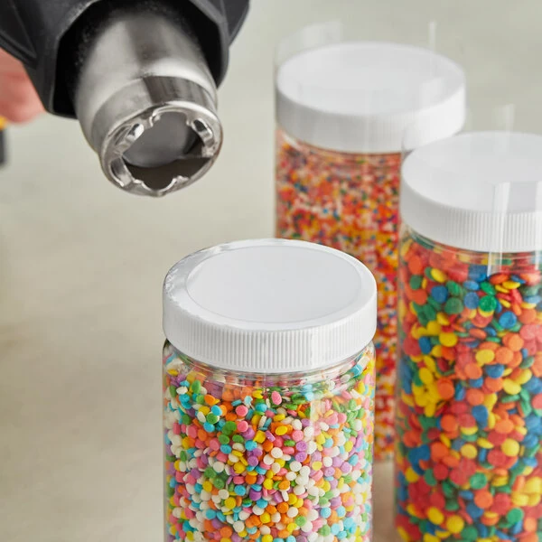90 mm x 25 mm Clear Non-Perforated Shrink Band - 250/Bag