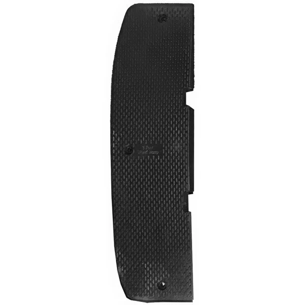 Plasticade® Premium 10" x 35" x 2" Textured Black Rubber Female Speed Hump End Cap for PAH Plasticade® Premium Speed Humps PAH-SP-22EF