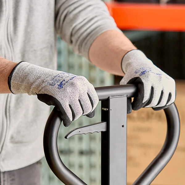 Armor Guys Basetek Hammer Head 3 02-023-XL Salt and Pepper A3 HDPE Gloves with HCT Microfoam Nitrile Palm Coating - Extra Large