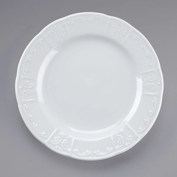 Tuxton CHA-077 Chicago 7 7/8" Bright White China Plate - 36/Case