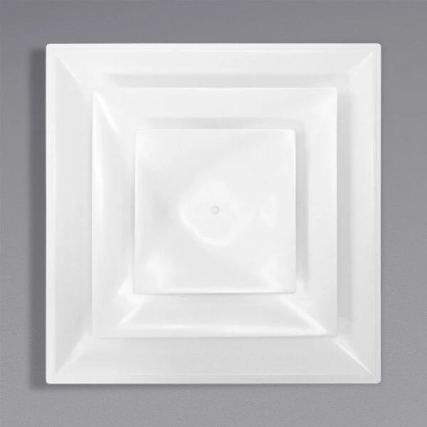 American Louver Company Stratus White Fire Rated Cone Diffuser with 12" Neck STR-C-12W-FR