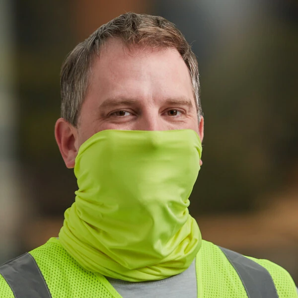 Ergodyne 42127 Chill-Its 6487 Lime Cooling Multi-Band Face / Head Covering