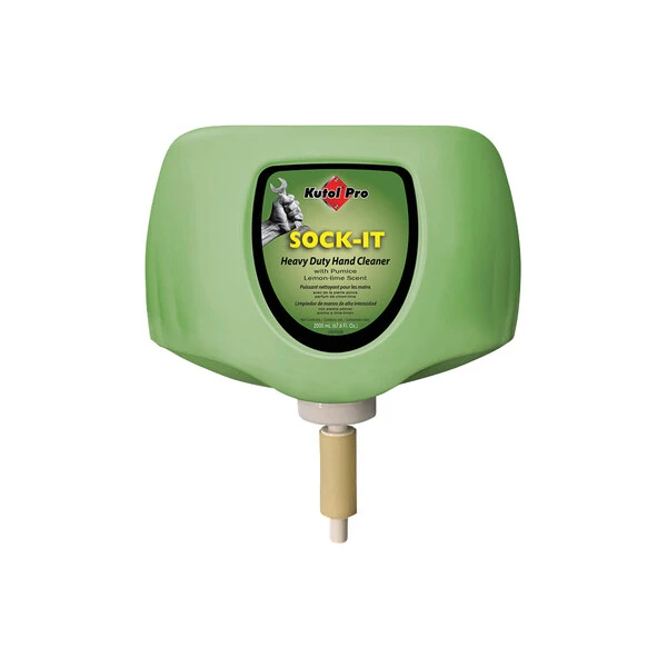 Kutol Pro 1667 Sock-It Lemon Lime Scented Heavy-Duty Hand Cleaner with Pumice 2000 mL Cartridge for Kutol DuraView Dispensers - 4/Case