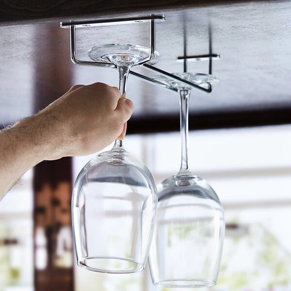 Regency 10" Chrome Plated Glass Hanger Rack