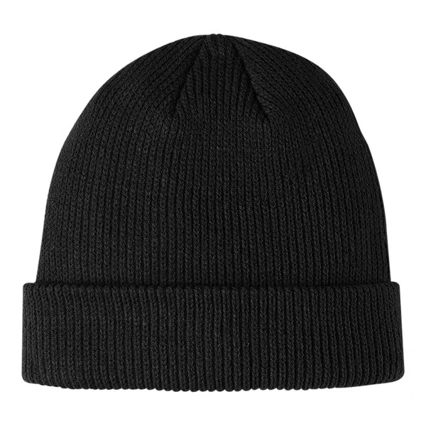 Port Authority C977 Deep Black Customizable Cuffed Beanie