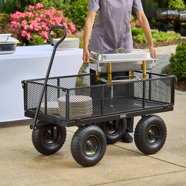 Lavex 1,200 lb. Steel Garden / Utility Cart