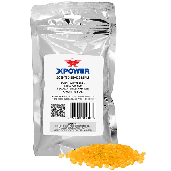 XPOWER SB-CB-N08 Citrus Bliss 8 oz. Bead Refill for Scented Air Movers
