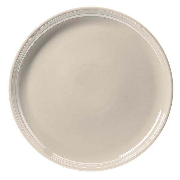 Hall China from Steelite International HL26130AWHA Ivory (American White) 13 1/4" China Chop Plate - 6/Case