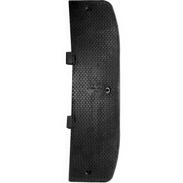 Plasticade® Premium 10" x 35" x 2" Textured Black Rubber Male Speed Hump End Cap for PAH Plasticade® Premium Speed Humps PAH-SP-22EM