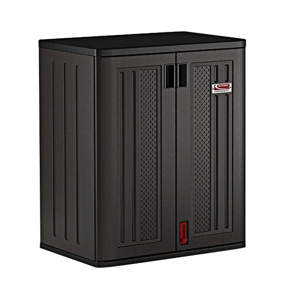 Suncast BMCCPD3600 Dark Gray 3-Shelf Heavy-Duty Base Storage Cabinet - 30" x 20 1/4" x 36"