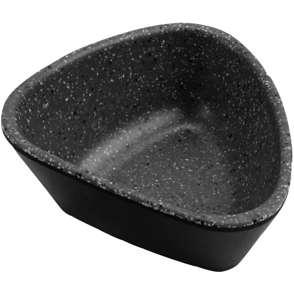 cheforward™ by GET Revive 3 oz. Triangular Stone Gray Melamine Ramekin - 24/Case