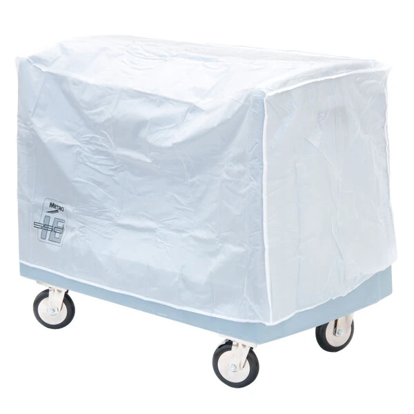 Metro SSDV16 Heavy-Duty 6-Mil Single Side-Load Dish and Tray Cart Vinyl Cover
