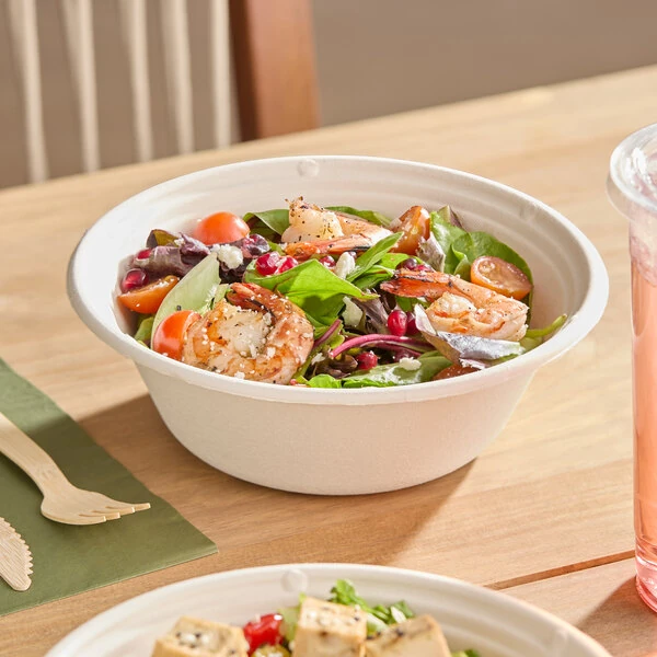 Tellus Products 32 oz. Compostable Fiber Bowl - 300/Case