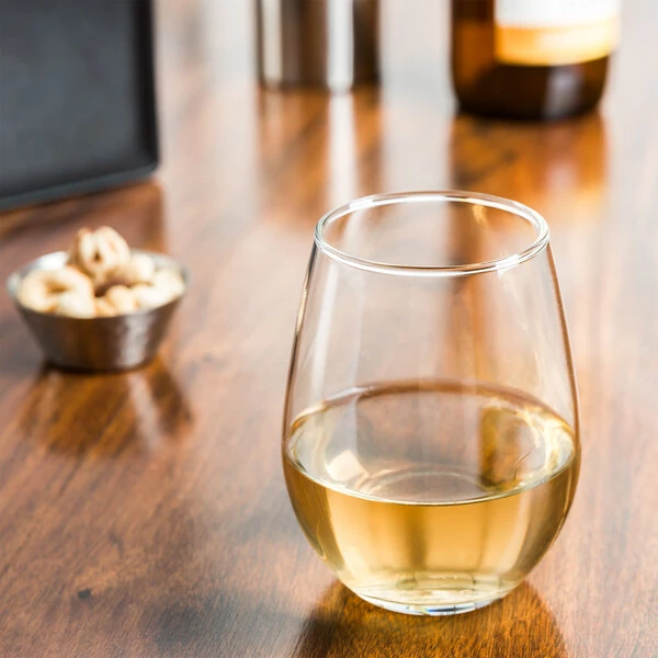 Libbey 217 11.75 oz. Customizable Stemless White Wine Glass - 12/Case