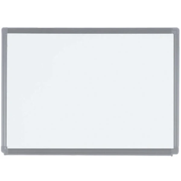 Aarco ERP1824 Designer Series 24" x 18" Radius Corner White Porcelain Enamel on Steel Markerboard with Aluminum Frame