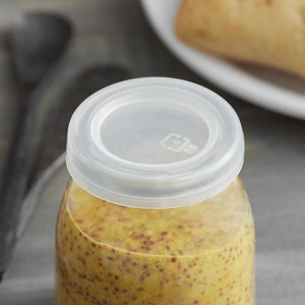 American Metalcraft LRGJ6 2 1/16" Round Plastic Jar Lid - 12/Pack