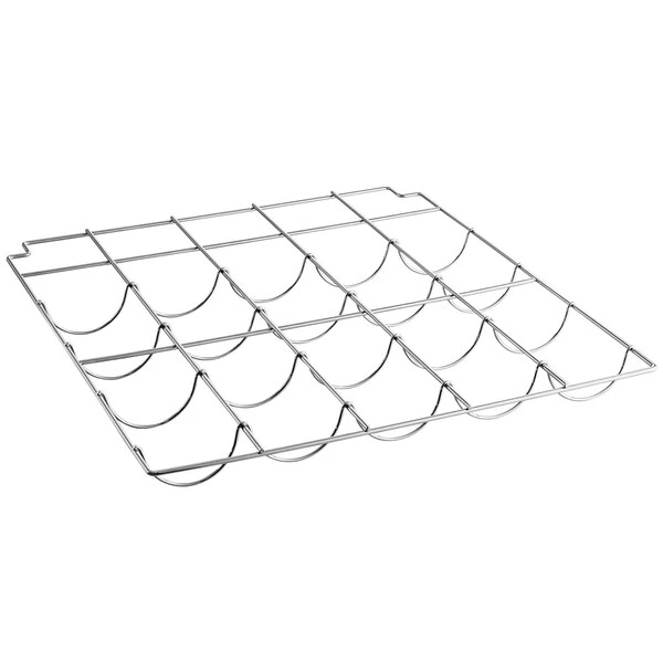 Avantco 178WSHELF49T Tilted Chrome Adjustable Wine Shelf for GDW-49 Wine Merchandisers