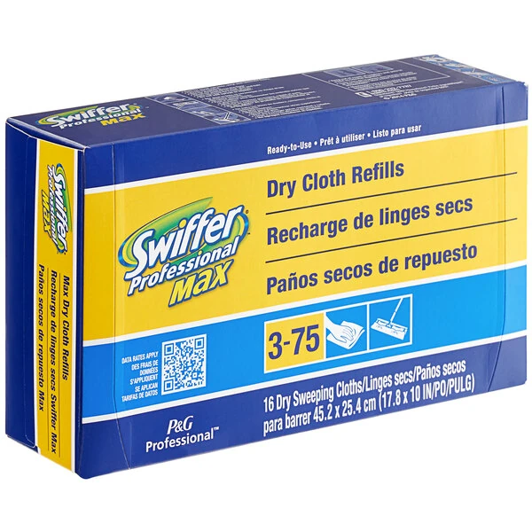 Swiffer® Professional 37109 Sweeper Max XL Disposable Dry Sweeping Cloths - 96/Case
