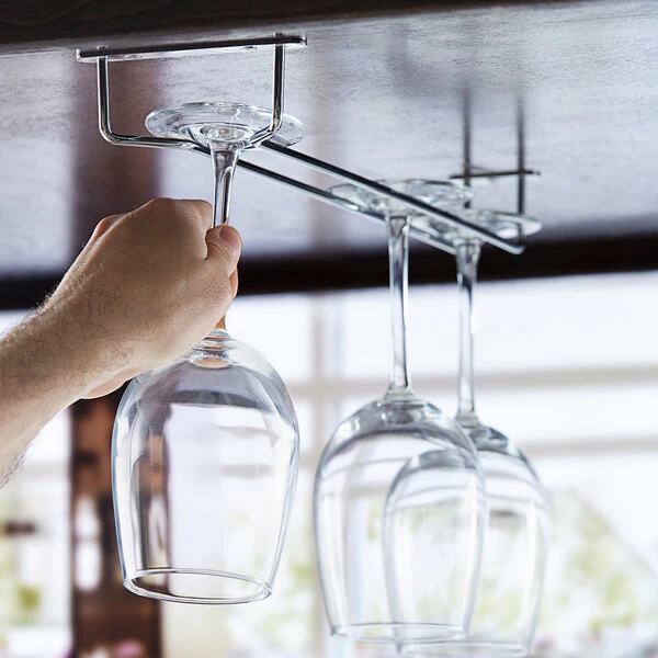 Regency 16" Chrome Plated Glass Hanger Rack